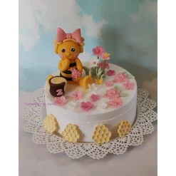 Hot Tortenaufleger Fondant Zuckerfigur Tortendeko Biene Frühling Blumen Geburtstag Tortendekoration