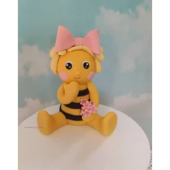 Hot Tortenaufleger Fondant Zuckerfigur Tortendeko Biene Frühling Blumen Geburtstag Tortendekoration