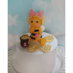 Hot Tortenaufleger Fondant Zuckerfigur Tortendeko Biene Frühling Blumen Geburtstag Tortendekoration