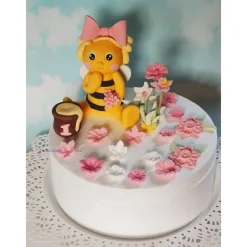 Hot Tortenaufleger Fondant Zuckerfigur Tortendeko Biene Frühling Blumen Geburtstag Tortendekoration