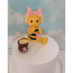 Hot Tortenaufleger Fondant Zuckerfigur Tortendeko Biene Frühling Blumen Geburtstag Tortendekoration