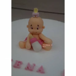 Online Tortenaufleger Fondant Zuckerfigur  Tortendeko Tortendekorationen Baby Zwillinge Babyshowerparty Geburt Tortendekoration