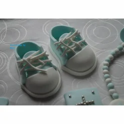Tortendekoration|Tortendeko by Mona Tortenaufleger Fondant Zuckerfigur Baby Taufe Tortendeko Tortendekorationen