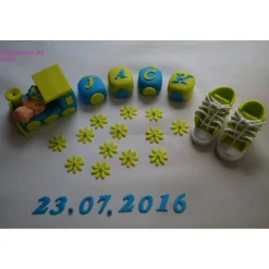 Best Tortenaufleger Fondant Zuckerfigur Baby,Taufe Tortendeko Tortendekoration