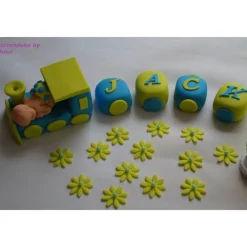 Best Tortenaufleger Fondant Zuckerfigur Baby,Taufe Tortendeko Tortendekoration