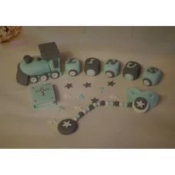 Best Tortenaufleger Fondant Zuckerfigur Geburt , Taufe Tortendeko Tortendekoration