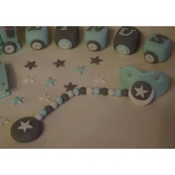 Best Tortenaufleger Fondant Zuckerfigur Geburt , Taufe Tortendeko Tortendekoration