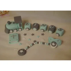 Best Tortenaufleger Fondant Zuckerfigur Geburt , Taufe Tortendeko Tortendekoration