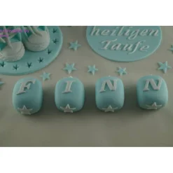 Best Tortenaufleger Fondant Zuckerfigur Baby Taufe Tortendeko Tortendekoration