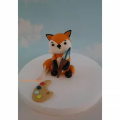 Online Tortenaufleger Fondant Zuckerfigur Baby Taufe Tortendeko Tortendekorationen Fuchs Waldtiere Tortendekoration