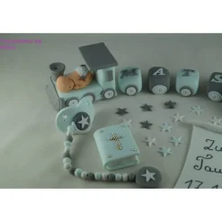 Best Tortenaufleger Fondant Zuckerfigur Geburt , Taufe Tortendeko Tortendekoration