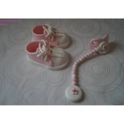 New Tortenaufleger Tortendeko Fondant Zuckerfigur Geburt , Taufe Tortendekoration
