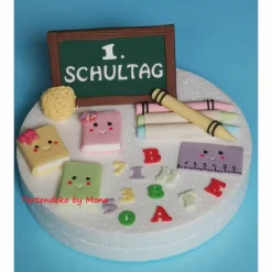 Hot Tortendeko  Fondant Schulanfang Schule Einschulung SchulsetTortendeko Tortentopper Tortenaufleger Fondant Schulanfang Sc Kinder Einschulung