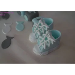 Tortendekoration|Tortendeko by Mona Tortendeko Fondant Zuckerfigur Zug Taufe,Geburt
