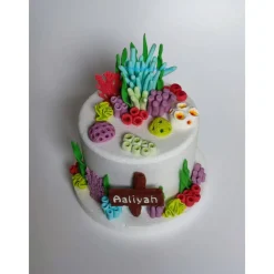 New Tortendeko Fondantdeko Meerwasser Wasserwelt Nemo Arielle Tortendekoration