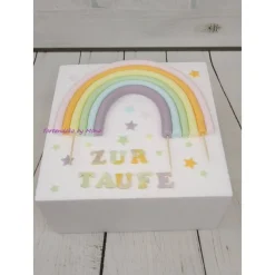 Tortendekoration|Tortendeko by Mona Tortendeko Tortentopper Regenbogen pastell , Rainbow