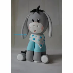 Tortendeko Tortentopper Tortenaufleger Fondant Fondantdeko  Geburtstag Taufe Geburt Esel Pferd Mädchen Junge blau rosa Tortendekoration