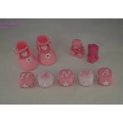 New Tortendeko Tortentopper Tortenaufleger Fondant Zuckerfigur Baby,Taufe Tortendekoration