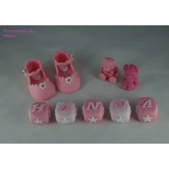 New Tortendeko Tortentopper Tortenaufleger Fondant Zuckerfigur Baby,Taufe Tortendekoration