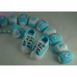 Tortendekoration|Tortendeko by Mona Tortendeko Tortentopper Tortendeko Fondant Zuckerfigur Zug Taufe,Geburt
