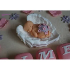Best Tortendeko Tortentopper Tortenaufleger Fondant Zuckerfigur Geburt , Taufe Tortendekoration