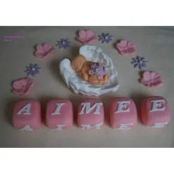 Best Tortendeko Tortentopper Tortenaufleger Fondant Zuckerfigur Geburt , Taufe Tortendekoration