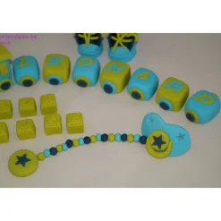 Hot Tortendeko Tortentopper Tortenaufleger Fondant Zuckerfigur Baby,Taufe Tortendekoration