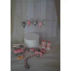 Tortendeko Tortentopper Tortenaufleger Fondant Zuckerfigur Zug für Taufe Mädchen Zuckeraufleger Geburt Girl Fondantdeko Babyschuhe Party Tortendekoration