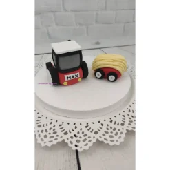 Tortendekoration|Tortendeko by Mona Tortendeko Tortentopper Tortenaufleger Zuckerfigur Traktor Bauernhof Hühner