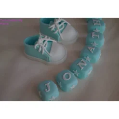 Tortendeko Tortentopper Tortenaufleger Fondant Zuckerfigur Geburt , Taufe Tortendekoration