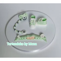 Tortendekoration|Tortendeko by Mona Tortendeko Tortentopper Zuckerfigur  Taufe Geburt Baby