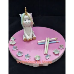 Clearance Tortendeko Tortentopper Zuckerfigur  Einhorn Regenbogen Einschulung Deko Tortendekoration