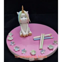 Clearance Tortendeko Tortentopper Zuckerfigur  Einhorn Regenbogen Einschulung Deko Tortendekoration