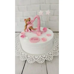 Tortendekoration|Tortendeko by Mona Tortendeko Tortentopper Zuckerfigur Teddy Maya oder Teddy Rosalie