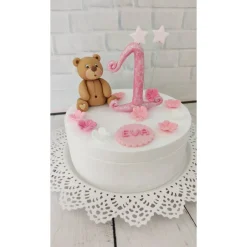 Tortendekoration|Tortendeko by Mona Tortendeko Tortentopper Zuckerfigur Teddy Maya oder Teddy Rosalie