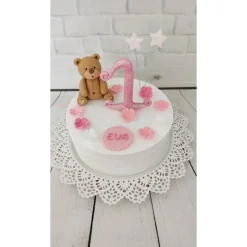 Tortendekoration|Tortendeko by Mona Tortendeko Tortentopper Zuckerfigur Teddy Maya oder Teddy Rosalie