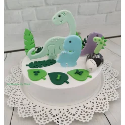 Tortendekoration|Tortendeko by Mona Tortendeko Tortentopper Zuckerfigur Dinosaurier Set Dino Saurus