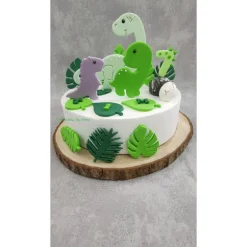 Tortendekoration|Tortendeko by Mona Tortendeko Tortentopper Zuckerfigur Dinosaurier Set Dino Saurus