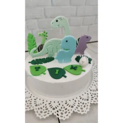 Tortendekoration|Tortendeko by Mona Tortendeko Tortentopper Zuckerfigur Dinosaurier Set Dino Saurus