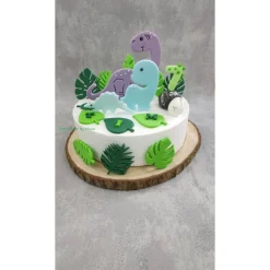 Tortendekoration|Tortendeko by Mona Tortendeko Tortentopper Zuckerfigur Dinosaurier Set Dino Saurus