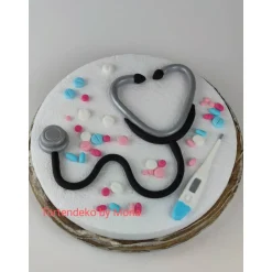 Clearance Tortendeko Tortentopper Zuckerfigur  Arzt Ärztin Krankenhaus Tortendekoration