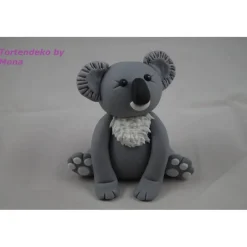 Tortendekoration|Tortendeko by Mona Tortendeko TortentopperTortenaufleger Fondant Zuckerfigur,Taufe, Koala
