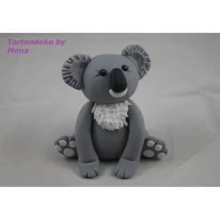 Tortendekoration|Tortendeko by Mona Tortendeko TortentopperTortenaufleger Fondant Zuckerfigur,Taufe, Koala