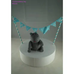 Tortendekoration|Tortendeko by Mona Tortendeko TortentopperTortenaufleger Fondant Zuckerfigur Geburt , Taufe