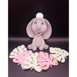 Online Tortendekoration aus Fondant, Elefant Caketopper, Geburtstagsdekoration Tortendekoration