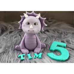 Best Tortendekoration Dino, Fondant Dino, Deko Teddy Tortendekoration