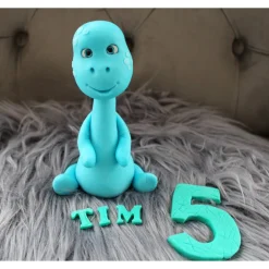 Tortendekoration Dino, Fondant Dino, Deko Teddy Tortendekoration