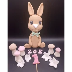 Tortendekoration|Annetts Zuckerfiguren Tortendekoration Hase, Caketopper, Fondant Figur Hase, Geburtstagsdekoration, Tierfiguren, Zuckerfiguren,