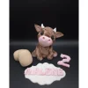 Online Tortendekoration Kalb, Fondant Figuren Kälbchen, Tortendekoration