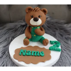 Tortendekoration Teddy, Fondant Teddy, Deko Teddy Tortendekoration